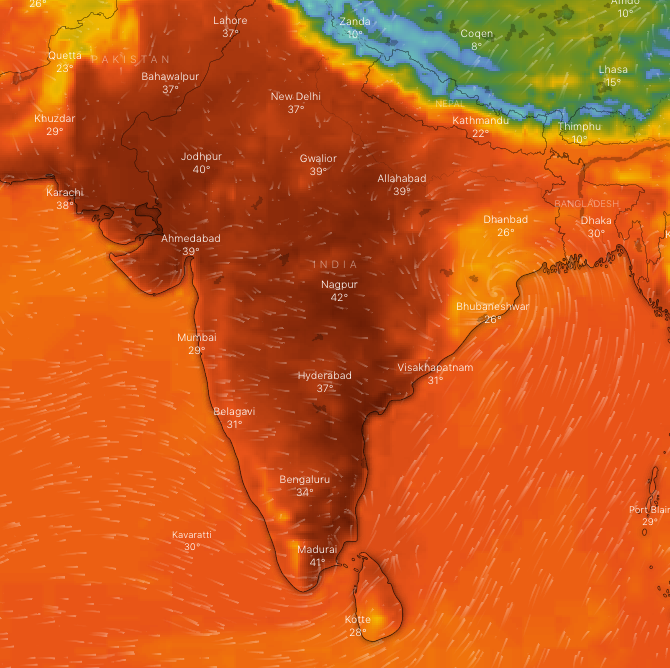 desc: Friday extreme heat caused by Cyclone Fani.;
licence:cc;
