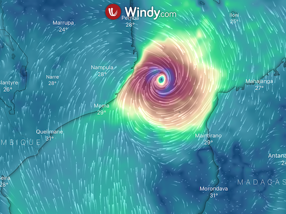 Tropical Cyclone Yasa has rapidly weakened @ Windy Community