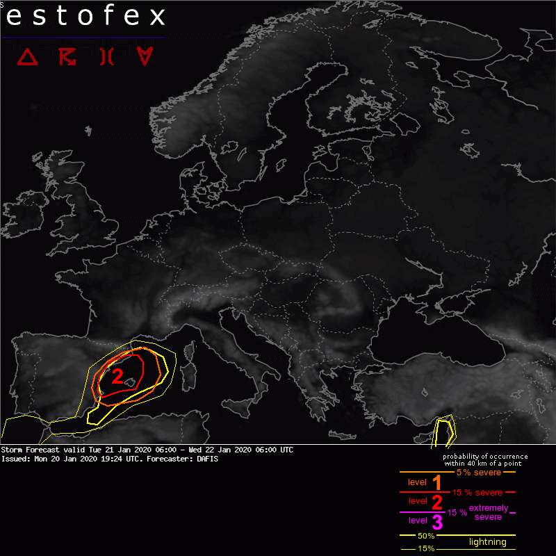 photo:ESTOFEX;desc:Storm forecast; licence:cc;