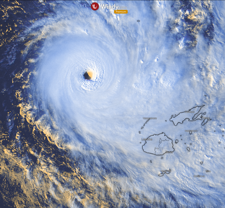 Tropical Cyclone Yasa has rapidly weakened